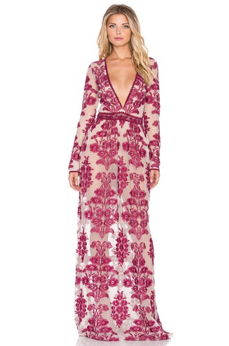 ★Elfelfelf Archives★ELF'S LONG SLEEVE DRESS【送料0/関税0】 NWT Free People See It Through Maxi Long Sleeve Dress In