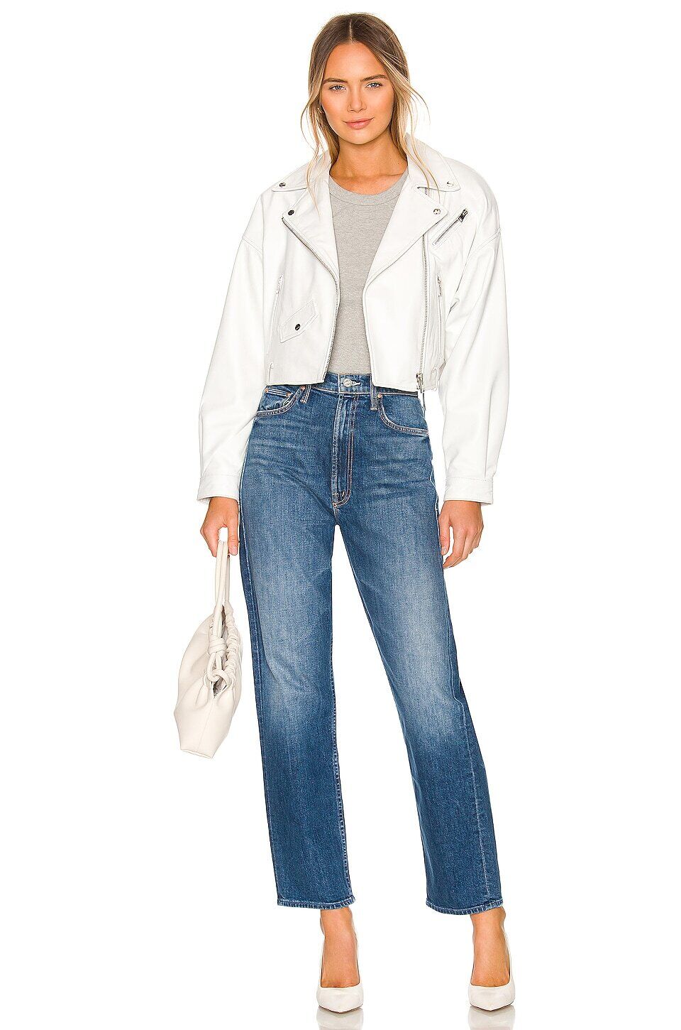MHL NATURAL DENIM/  Ⅰ size  ＊完売品＊希少＊美品＊ NWT Mother Denim High Waisted Study Hover Treating Myself
