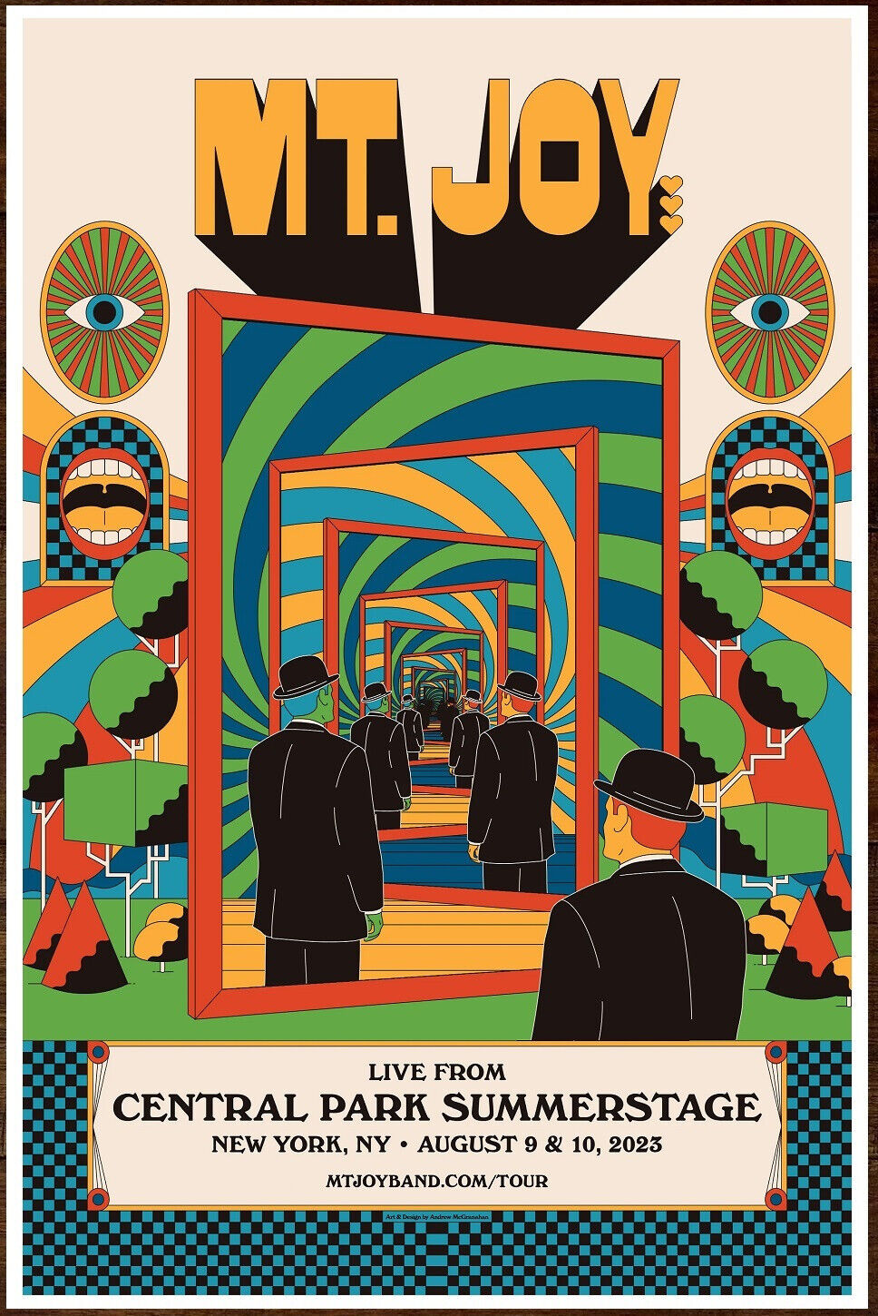 MT JOY NYC Summerstage 2023 Ltd Ed RARE Tour Poster +BONUS MT JOY NYC Summerstage 2023 Ltd Ed RARE Tour Poster +BONUS