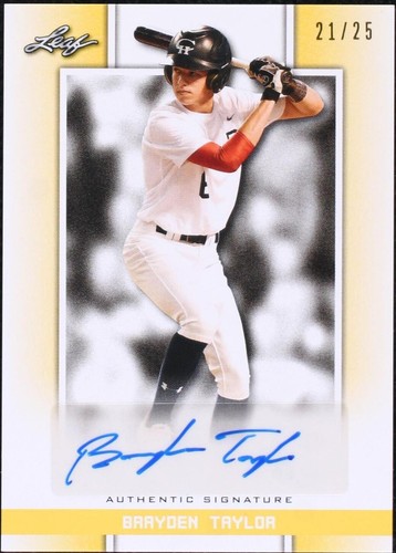 2019 Leaf Perfect Game National Showcase - Brayden Taylor #BA-BT2