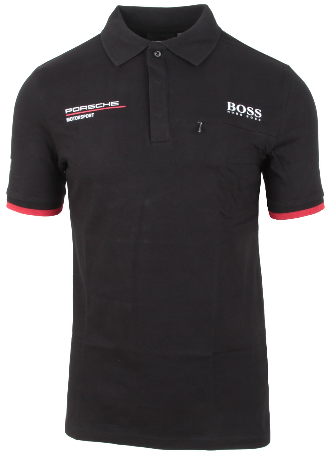 新品 BOSS ポロシャツ Porsche Motorsport Lサイズ 黒 Porsche Motorsport Hugo Boss Men's Short Sleeve Poloshirt