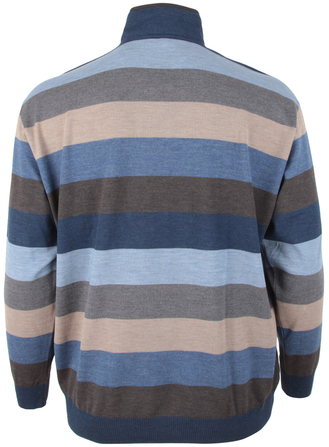 Pre-owned Paul & Shark Yachting Men's Pullover Sweater Jumper Troyer 4xl 100% Wool Striped In Multicolor
