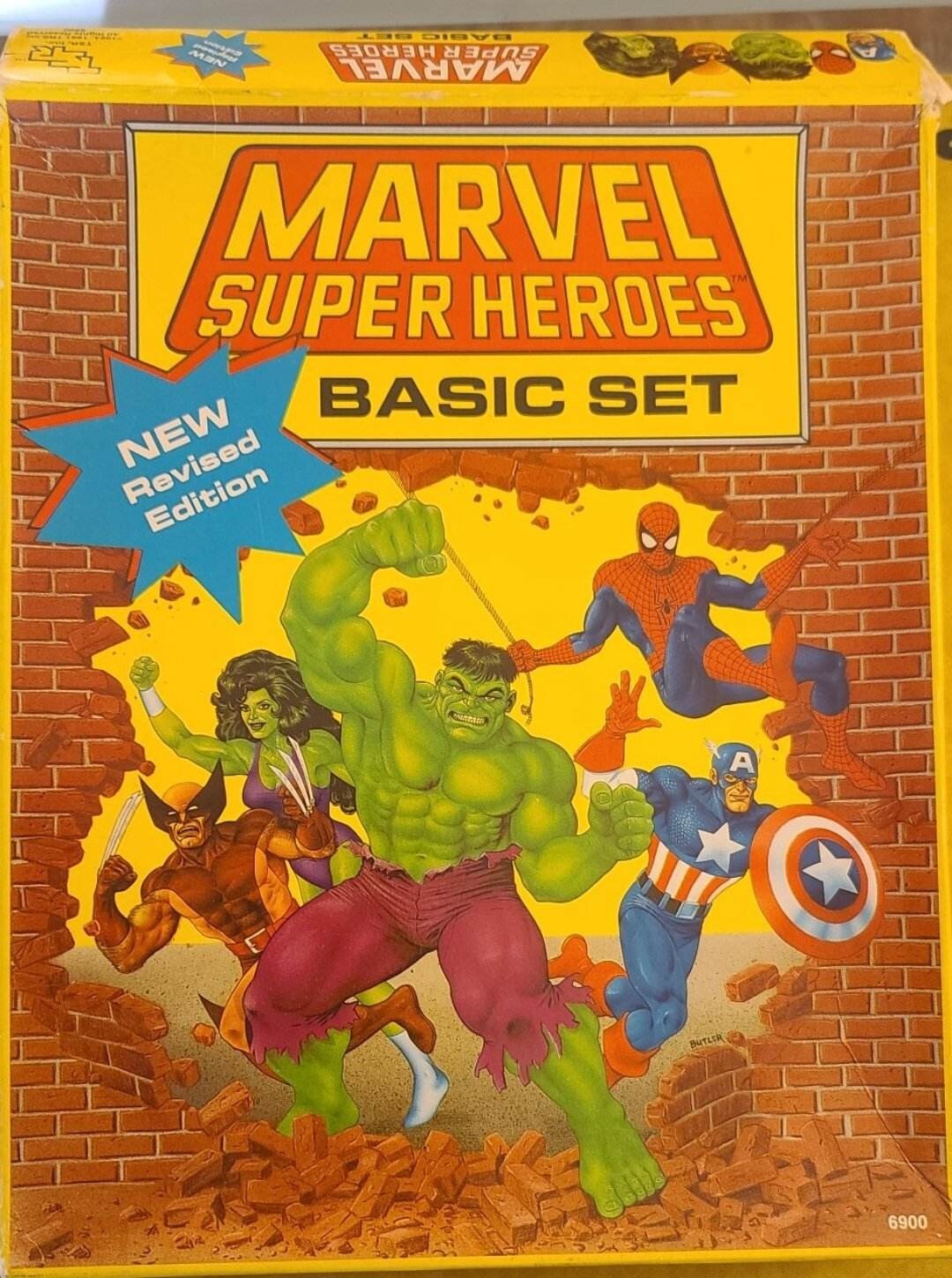 Vintage Marvel Super Heroes Role-Playing Game Basic Set