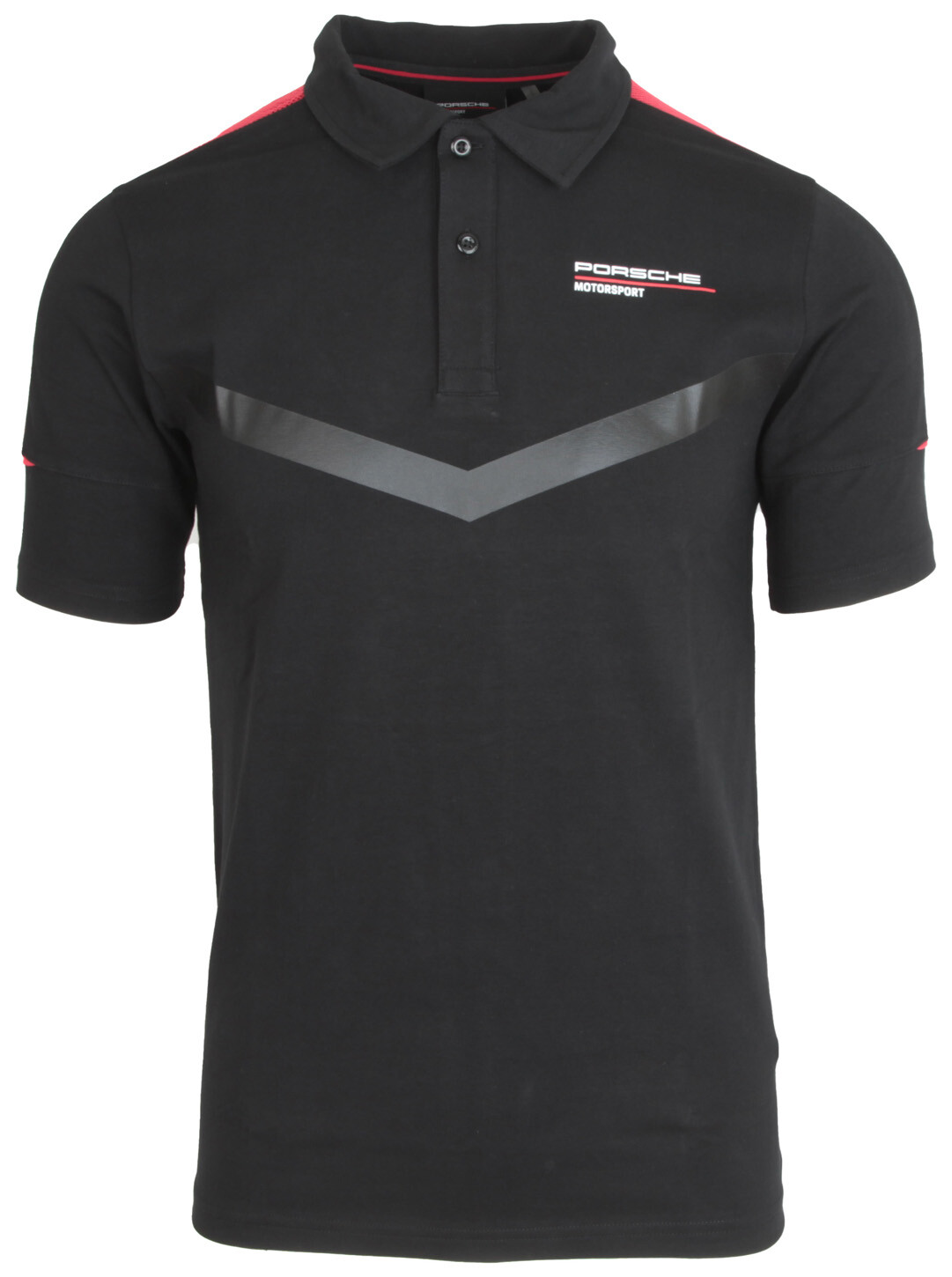 Porsche Motorsport Polo ブラック Porsche Motorsport Herren Kurzarm Polo Shirt Stretch Schwarz
