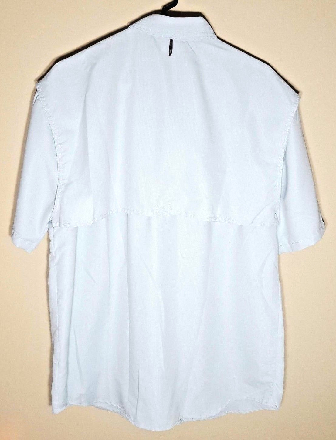 Vented Button Fishing Shirt by Stillwater Supply | Powder Blue Nylon | Mens Med