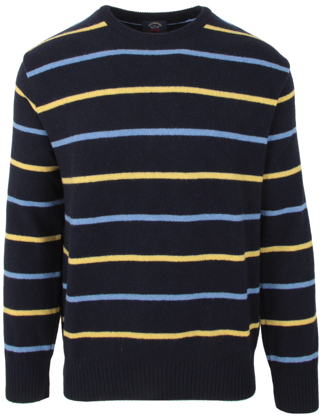 PAUL & SHARK YACHTING PAUL & SHARK YACHTING MEN'S PULLOVER SWEATER JUMPER L WOOL & POLYAMIDE STRIPED