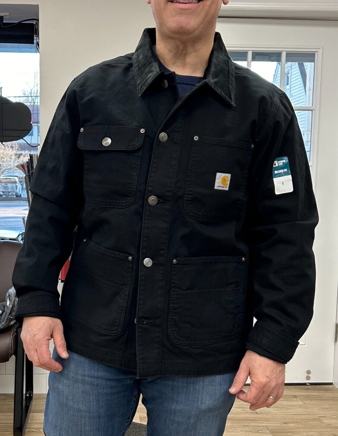 $120 NEW Relaxed Fit Carhartt Chore Jacket Duck OC6644-M $120 NEW Relaxed Fit Carhartt Chore Jacket Duck OC6644-M