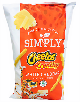 Simply Cheetos Crunchy White Cheddar Cheese Flavored Snacks 8....