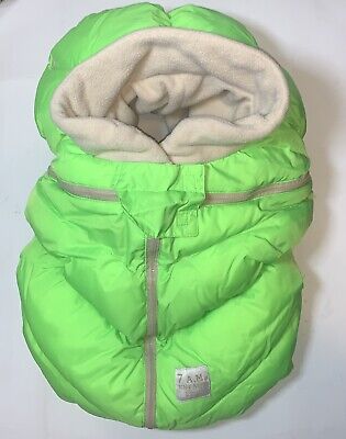 7 AM ENFANT COCOON Infant Car Seat Cover Fleece Warm Insulated Winter Green