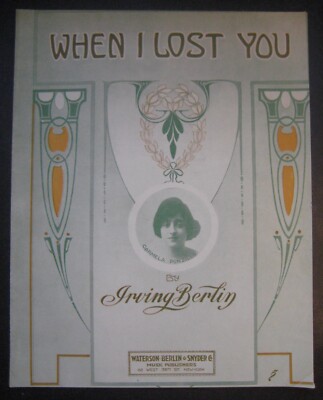 When I Lost You by Carmela Ponzillo sheet music Irving Berlin