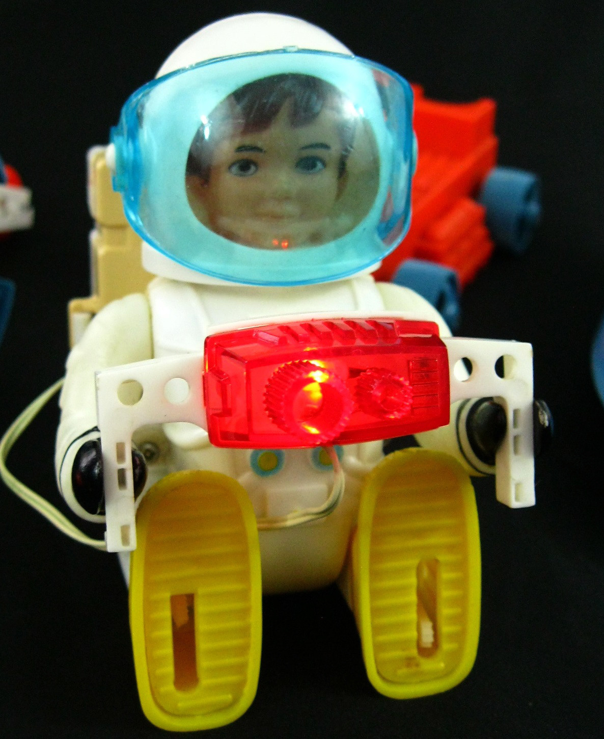 Vintage 1969 Eldon Walking Billy Blastoff Space Scout Loose Complete Set Works