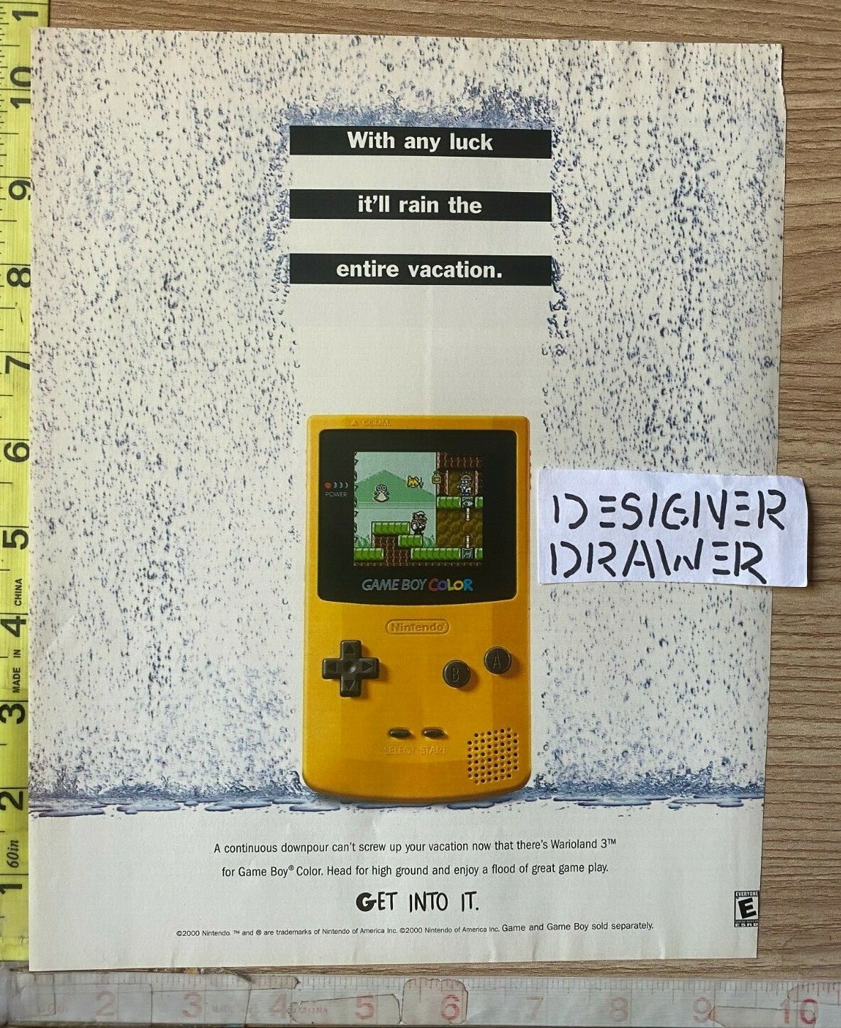 Nintendo Game Boy Color 2000 Album Promotional Print Ad Nintendo Game Boy Color 2000 Album Promotional Print Ad