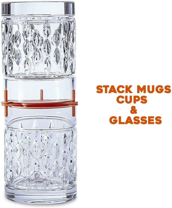 6PC Coffee Mug Organizers and Storage Kitchen Cabinet ...