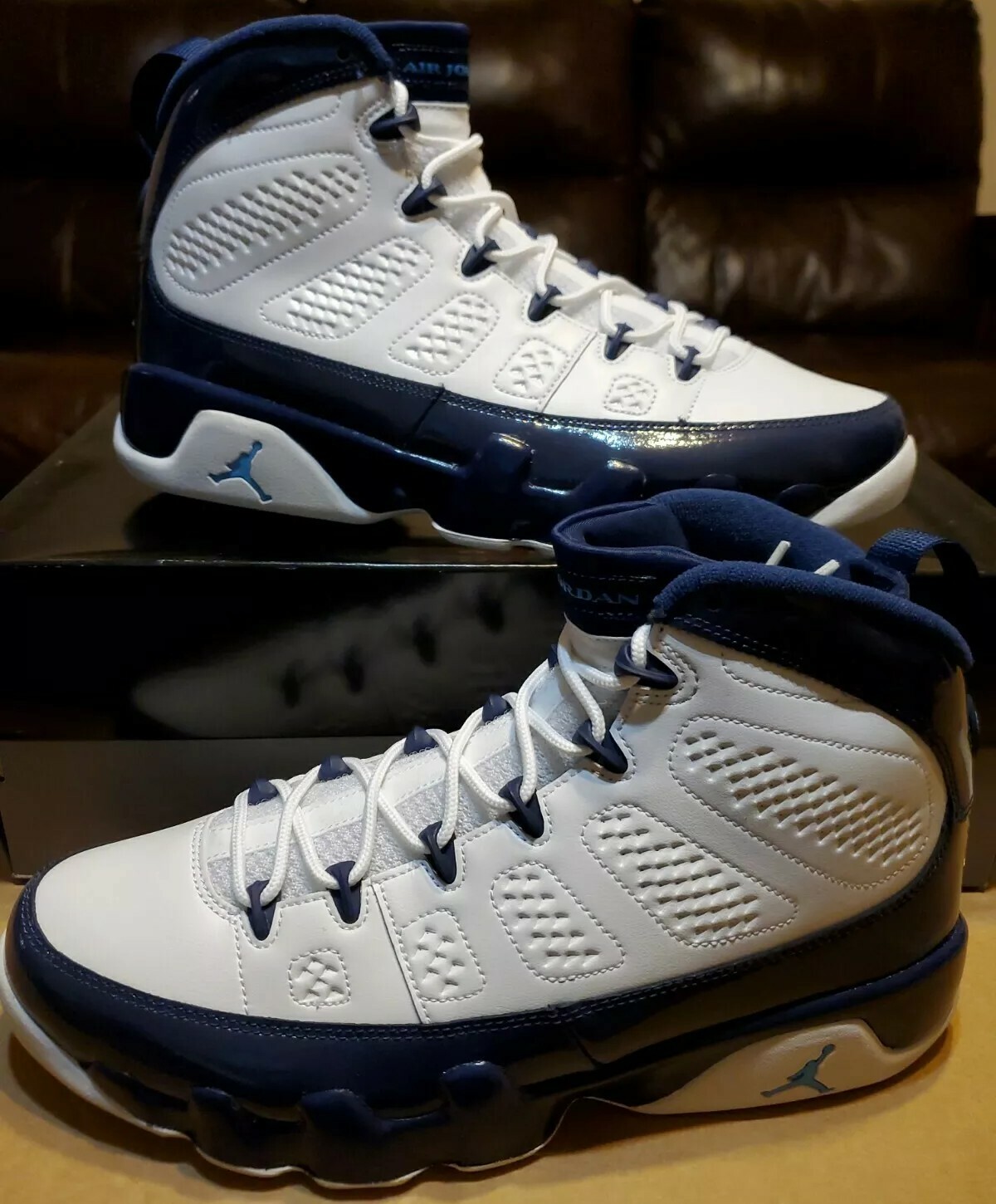 スニーカー NIKE Air Jordan 9 Retro 'UNC' Pearl Blue 2019 SS 19 Nike Air Jordan 9 Retro Pearl Blue UNC (2019) 302370 145