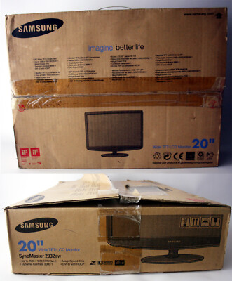 SAMSUNG 20'' WIDE TFT-LCD MONITOR SYNC MASTER 2032BW 2007 NEW IN BOX !