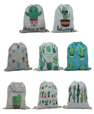 Kaktus Sportbeutel Rucksack Tasche Turnbeutel Gymbag Stoff Cactus
