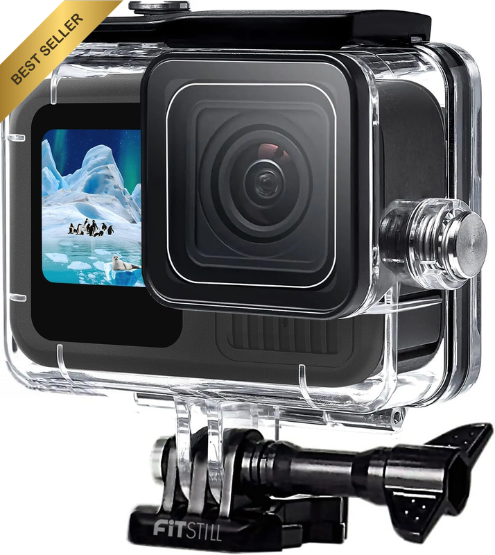60M/196FT Waterproof Case for Go Pro Hero 13/Hero 12/ Hero 11/ Hero 10/ Hero 9 B