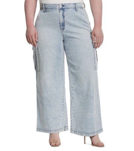 【HI FI FNK】Lepi Pigment Cargo Denim NWOT - Jessica Simpson Jenna Valley Sky Cargo Jeans - 20W | eBay