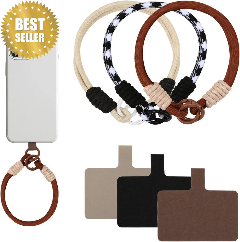 3Pcs Smartphone Lanyards Stylish Wrist Straps Anti-Loss Universal for Iphone/And