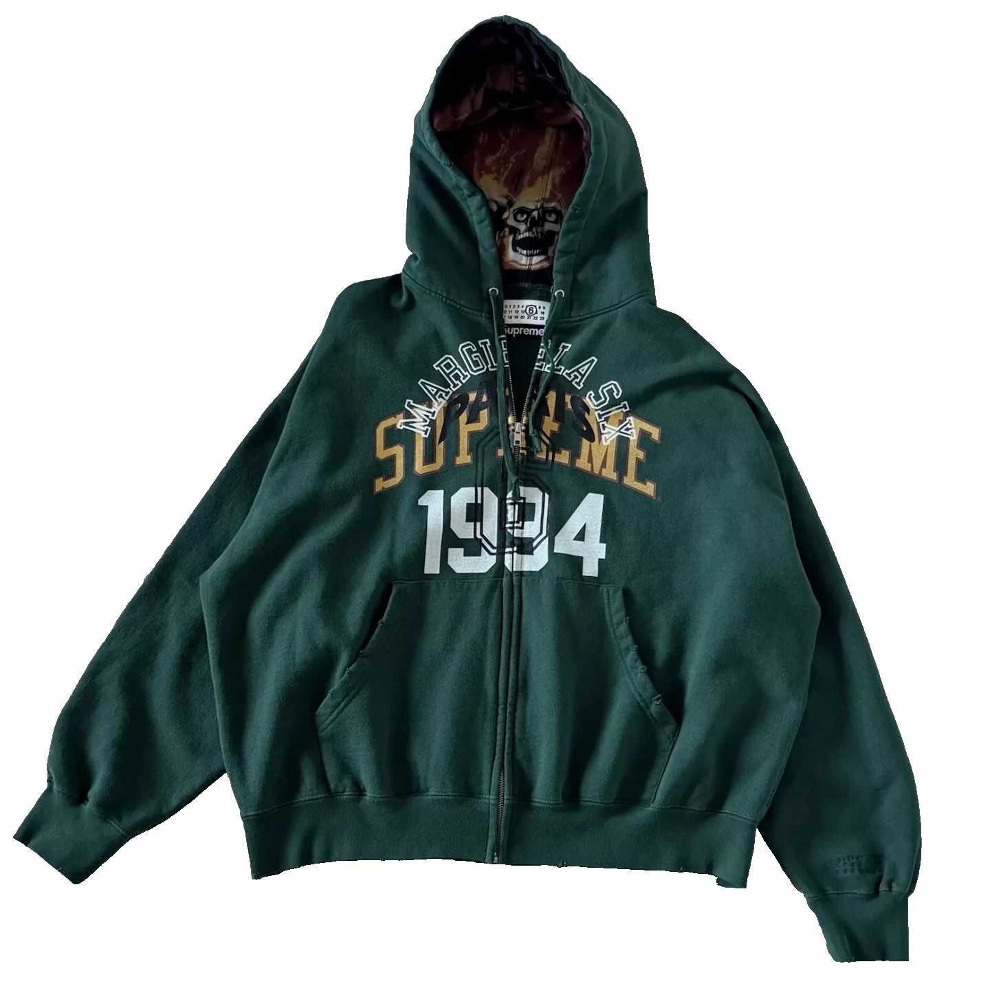 Supreme®/MM6 Hooded Sweatshirt Supreme MM6 Maison Margiela Zip Up Hooded Sweatshirt Black