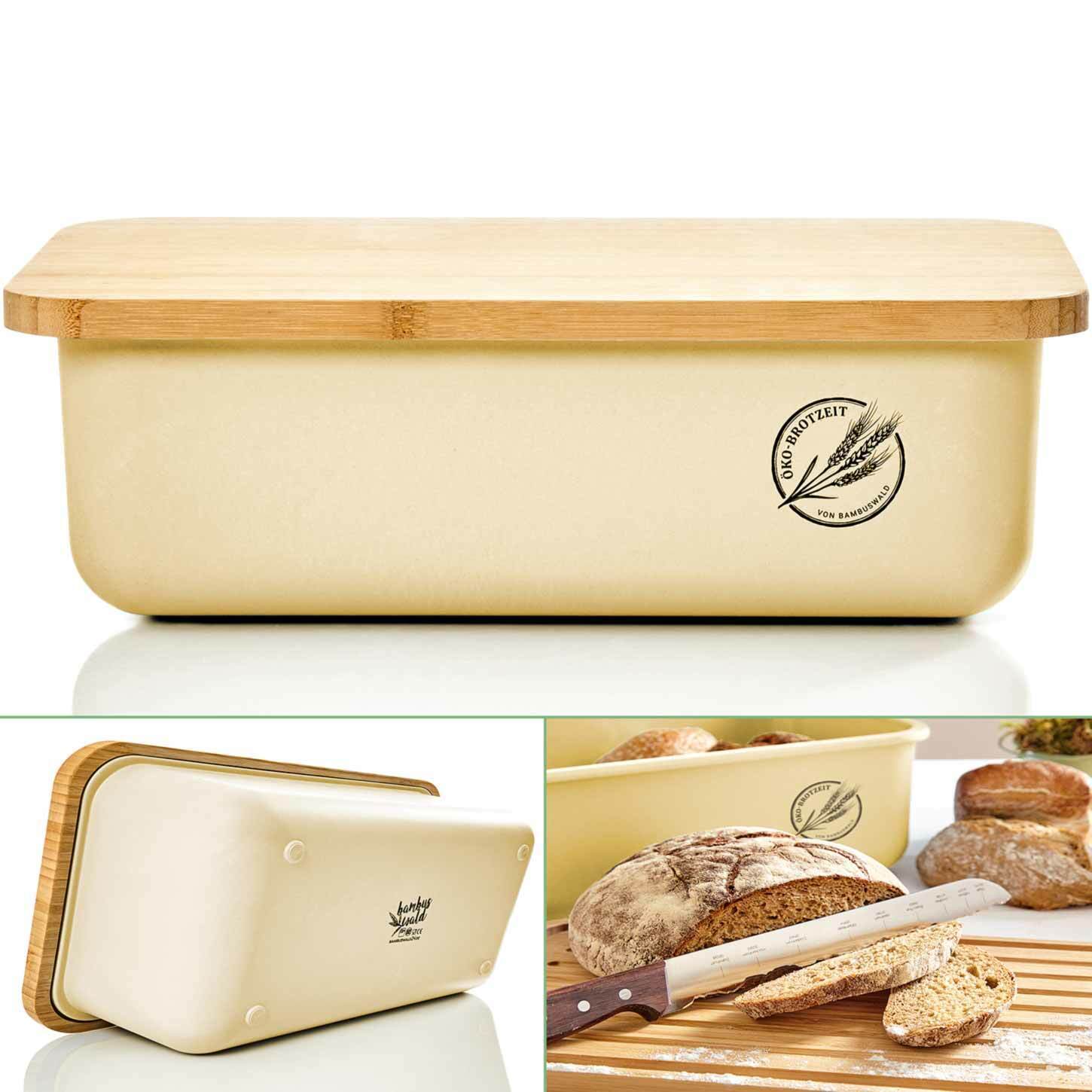 große Brotbox mit verstärkter Schale natur