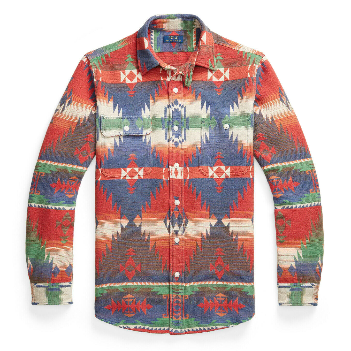 Polo Ralph Lauren Mens Southwestern Jacquard Workshirt Polo Ralph Lauren Mens Southwestern Jacquard Workshirt