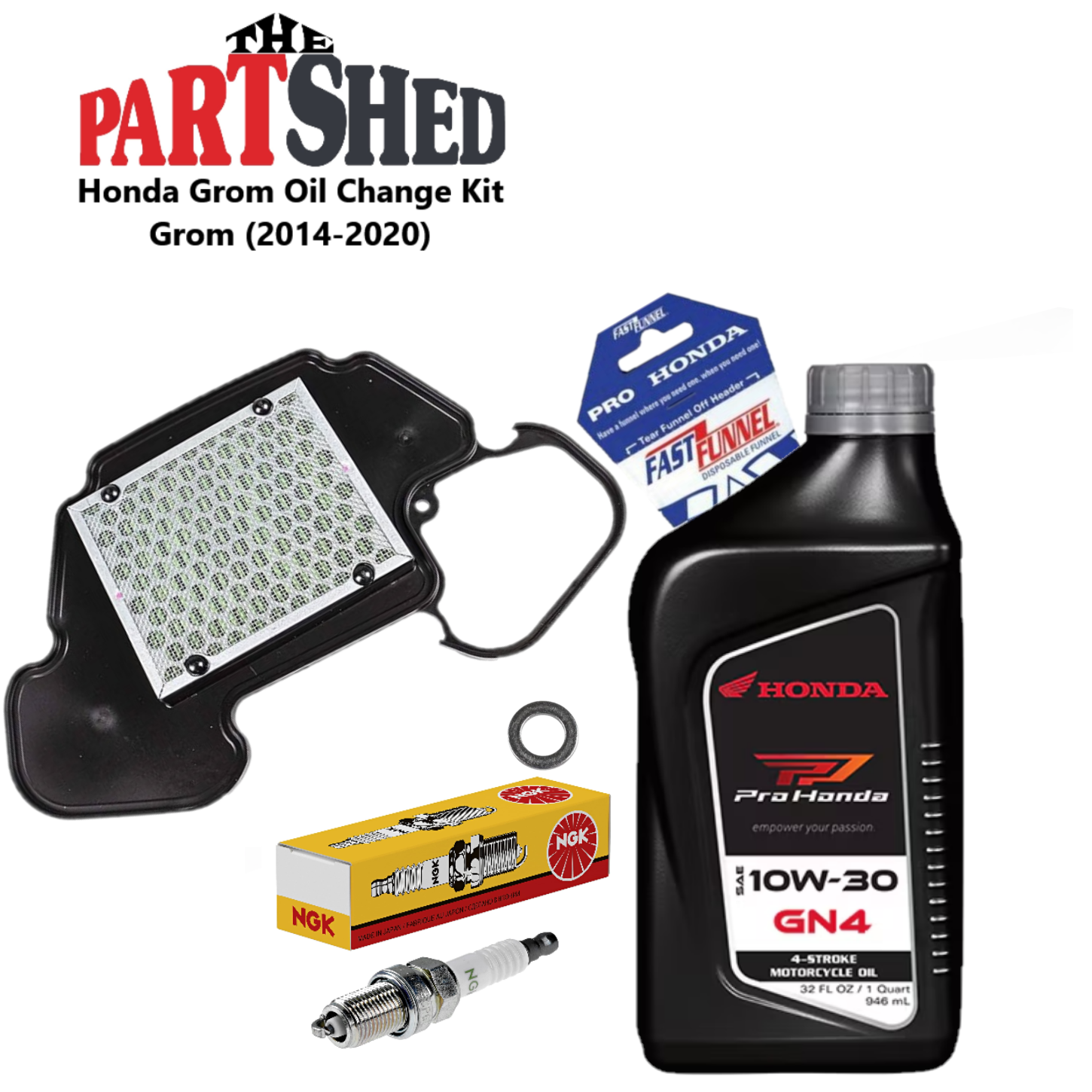 Mär OEM Honda Oil Change Kit W/ Spark Plug And Air Filter Honda