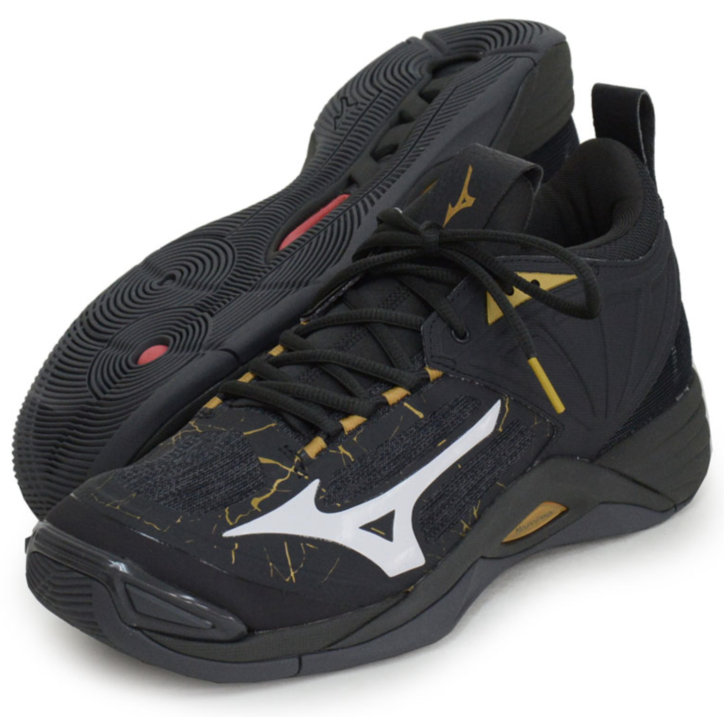 Mizuno Japan Men's WAVE Momentum 2 Volleyball Shoes V1GA2112 Black