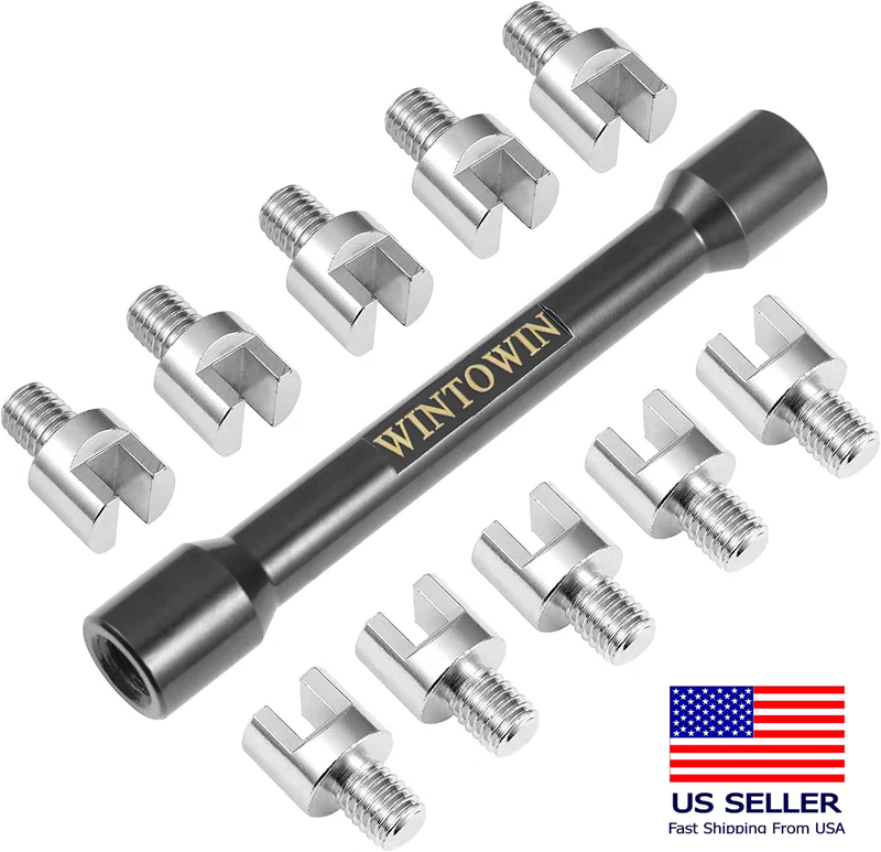 WINTOWIN Motorcycle Spoke Wrench Set Dirt Bike Wheel Spoke Wrench Spanner Kit 10