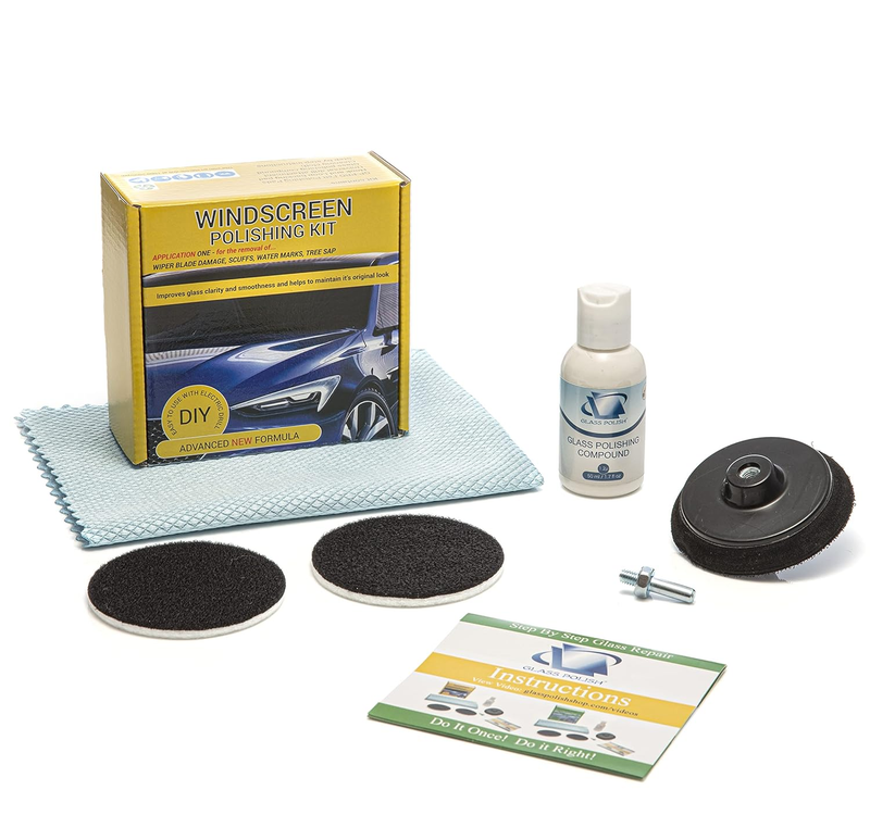 DIY Windshield Polishing Kit Electric Drills Restore Clarity Auto Glass Surfaces