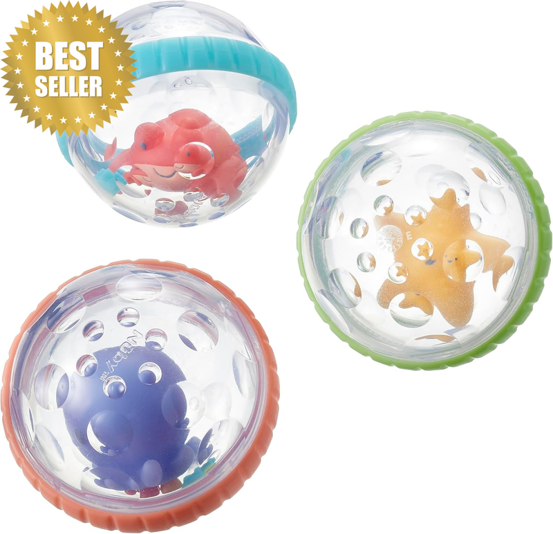 Floating Bubbly Buds Bath Toys - Sensory Water Play – Easy to Hold, Easy Clean –