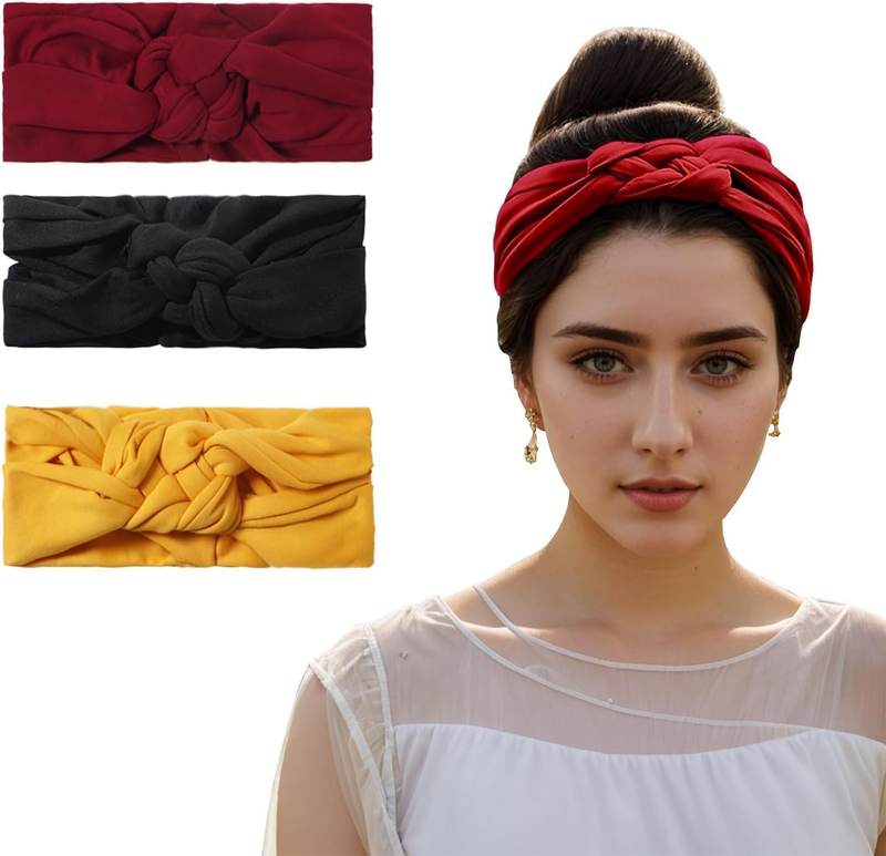 Women'S Headband, Sailor Knot, Double Elastic Adjustable Braided Hairband, Anti-