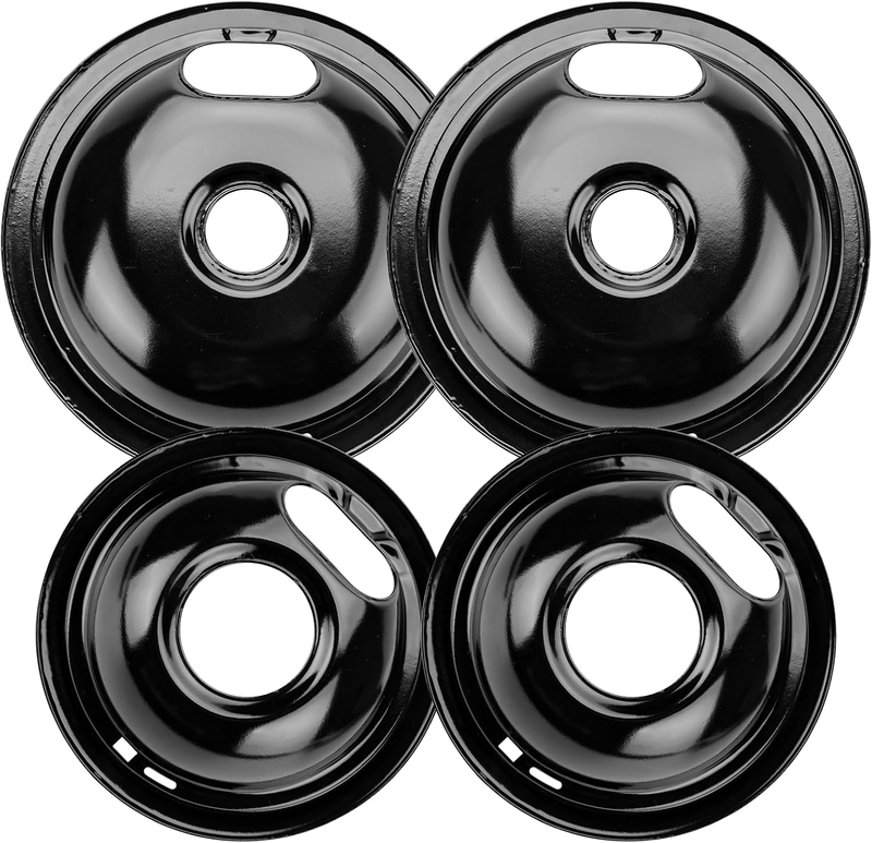 Burner Drip Pan W10290350 W10290353 for Whirlpool Frigidaire Stove Range 8 6