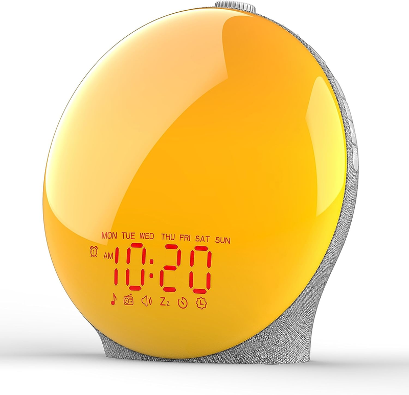 Wake up Light Sunrise Alarm Clock for Kids, Heavy Sleepers, Bedroom, Upgraded Fu