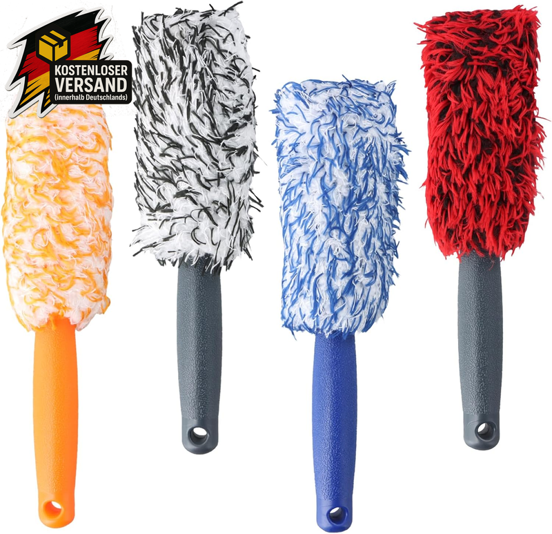 Mikrofaser Felgenbürste Auto Alufelgen Felgenreiniger Reinigung Set