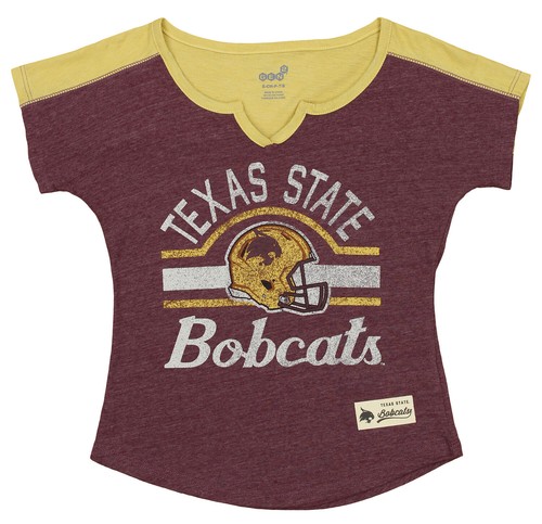 Футбольная футболка Outerstuff NCAA Youth Girl Texas State Bobcats Tribute Raglan
