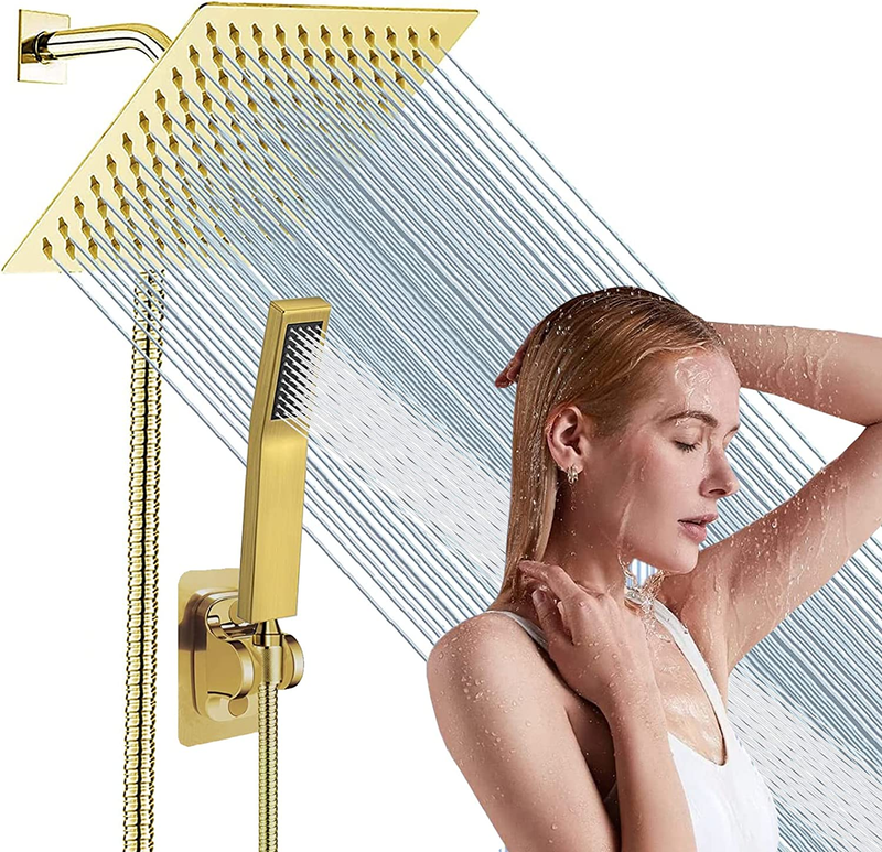 With Handheld,all Metal Dual Shower Head W