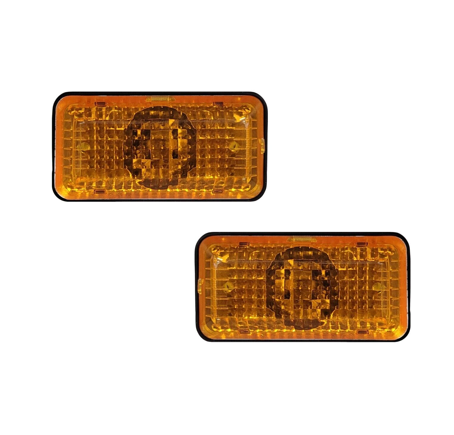 その他 Mean a lot 2Pcs Amber JDM Rectangle Side Marker Lights Clearance Lamp