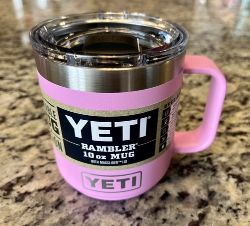 【Limited】 YETI Rambler Mug【Power Pink】 Yeti Rambler Mug with Magslider Lid - 10 oz - Power Pink