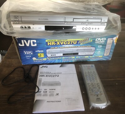 JVC HR-XVC26U DVD Player / Video Cassette Recorder COMBO~ New In Box ~ VHS / VCR