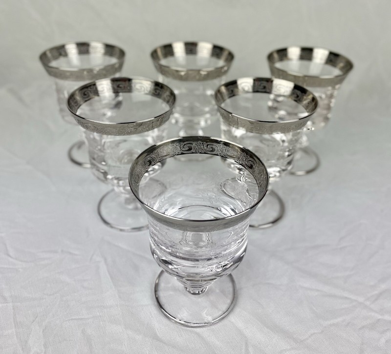 Murano Medici RotweinglÃ¤Ser Mit Platinrand, Preis Pro Glas