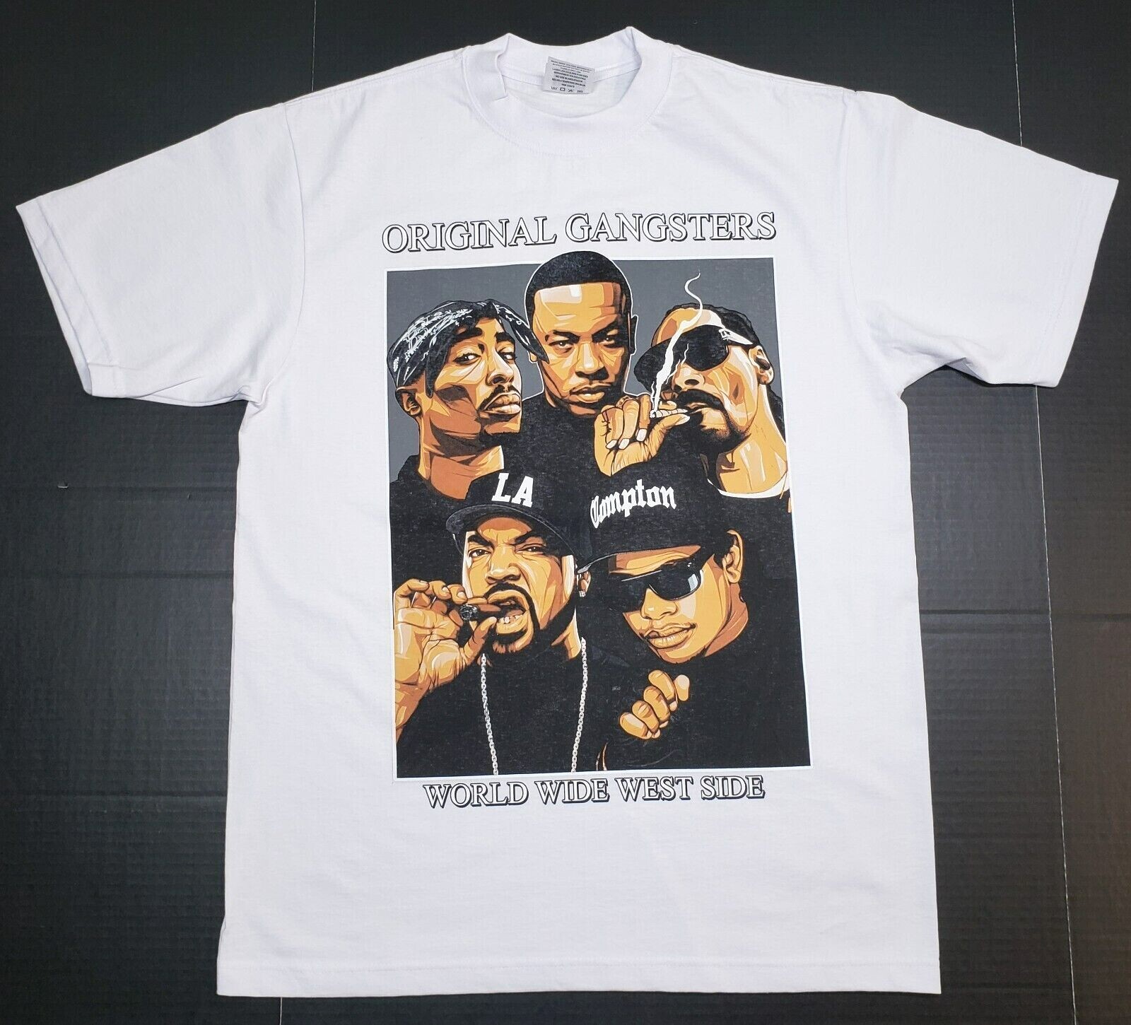 ORIGINAL GANGSTERS T-shirt West Side Hip Hop Rap Urban ORIGINAL GANGSTERS T-shirt West Side Hip Hop Rap Urban