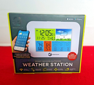 Smart Gear Indoor / Outdoor Weather Station STG-6691-KB wireless wifi wi-fi NEW