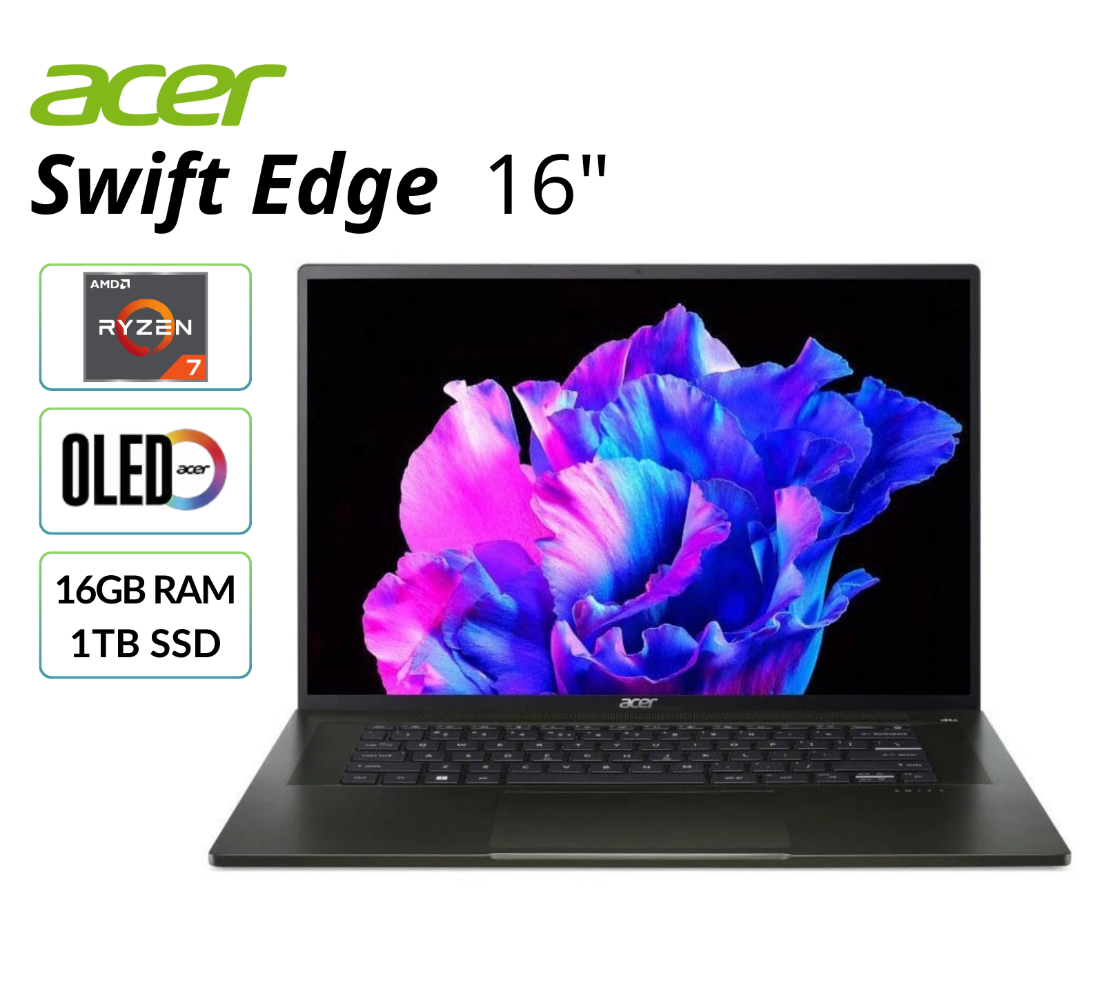 Edge Swift 0 Acer ノートパソコン : Laptop 16.0 | SFE16-43-A76Y⁄KF 