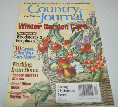 Country Journal Magazine Winter Garden Care December 1998