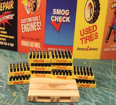 10 (TEN) COCA COLA CASES W/Red Lettering (24 bottles per case)FREE PALLET