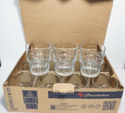 Pasabahce 3'' Tumblers Case of 12 Clear Glasses 5 1/2 oz Professional Use Barware