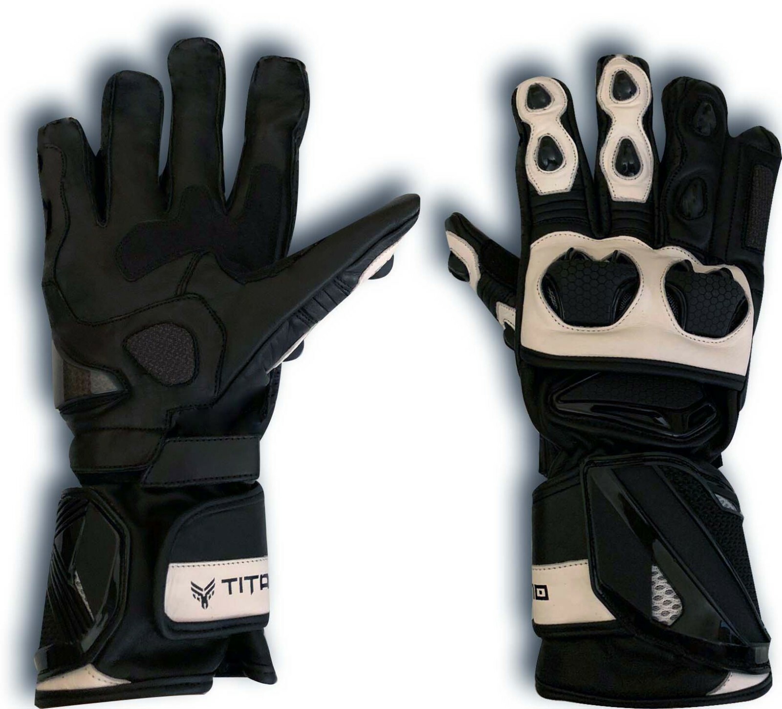 Motorbike Motorcycle Gloves Bike Real Leather CE Armored