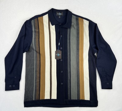 Steve Harvey Shirt Men's Size XL Button Up Celebrity Edition Navy Long Sleeve