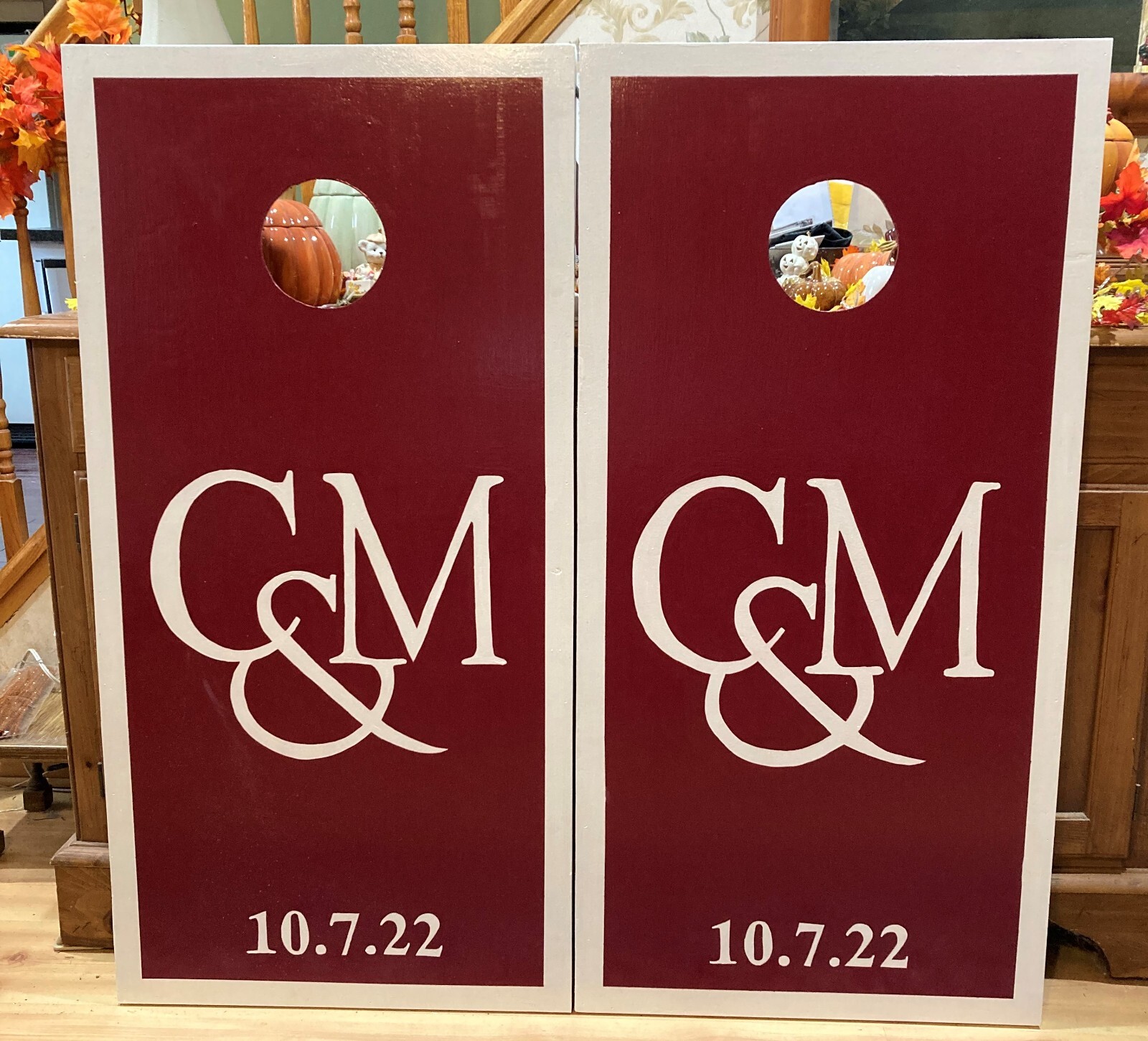 Wedding Boards (Personalized) Custom Made Cornhole boards and Free Bags
